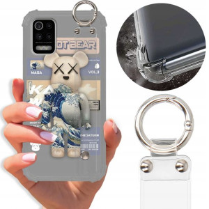 Etui Antishock Pasek do LG K52 Case Misie Wzory