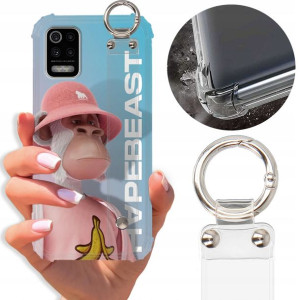 Etui Antishock Pasek do LG K62 Case Misie Wzory