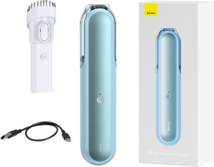 Bezprzewodowy odkurzacz samochodowy Baseus A1 mini 4000Pa, 30W niebieski