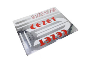 Naklejka Jawa Cezet 175 488 295mm X 240mm Czerwona Kat.w2 0530