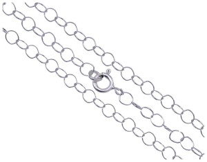 Łańcuszek Damski Srebrny 925 Rolo Kółka 3mm 50cm
