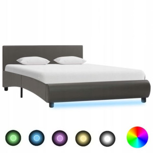 Rama Łóżka 140x200 Łóżko Młodzieżowe Led + Stelaż