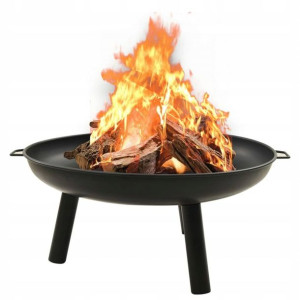 Duże Palenisko Ogrodowe Ruszt Nierdzewny Ognisko