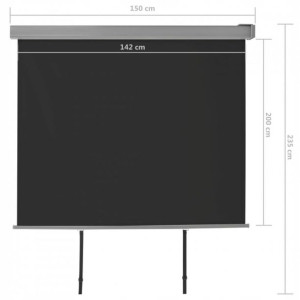 Markiza Boczna Parawan Osłona Na Taras 150x200 Cm