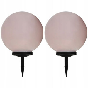 Lampa Solarna Led Zewnętrzna Ogrodowa Kula 2 Szt.