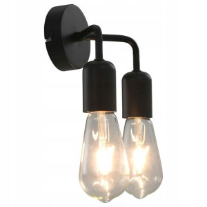Lampa Kinkiet Ścienny Led Ścienna 2 W Czarny E27