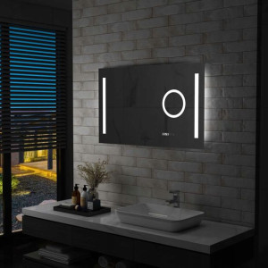 Lustro Łazienkowe Podświetlane Led Dotyk 100x60 Cm