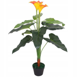 Sztuczne Kwiaty W Doniczce Jak Żywe Kalia 85 Cm