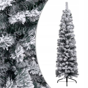 Choinka Sztuczna Ośnieżona Led Wąska Mała 150cm