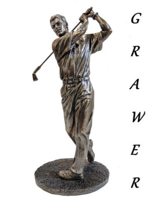Golfista w ruchu figurka Veronese trofeum w zawodach