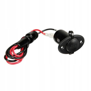 Gniazdo 12V 24V max. 15A kabel 90cm montaż w panel