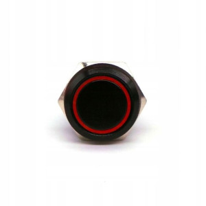 Włącznik ON OFF zatrzaskowy LED czarny 18mm KOLORY