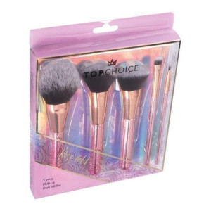 Top Choice Pędzle do makijażu ROSE GOLD zestaw