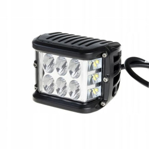 Lampa robocza LED +doświetlenie zakrętów 12V 24V