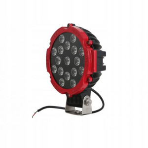 Lampa Robocza 17xLED Halogen OKRĄGŁA 12V 24V RED