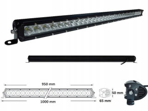 Lampa Robocza PANEL LISTWA 36xLED 12V 24V COMBO