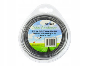 Żyłka do podkaszarki zbrojona(okrągła) 2,4mmx15m