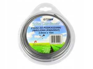 Żyłka do podkaszarki zbrojona (kwadrat) 3,0mmx15m