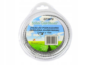 Żyłka do podkaszarki zbrojona(karbowana) 2,4mmx15m