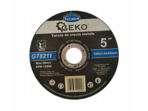 Tarcza do cięcia metalu GEKO PREMIUM 125x1.0 Inox