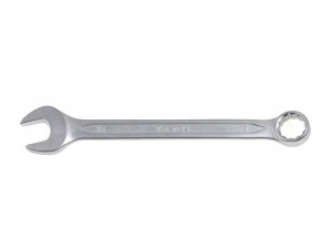 Klucz płasko-oczkowy satynowany 17mm CRV - CS DIN