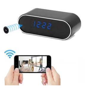 Zegar Z Ukryta Mini Kamera Szpiegowska Wifi Budzik