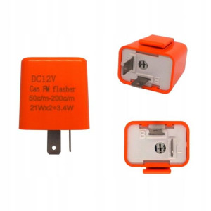 Przerywacz kierunkowskazów LED 2 PIN regulowana Hz