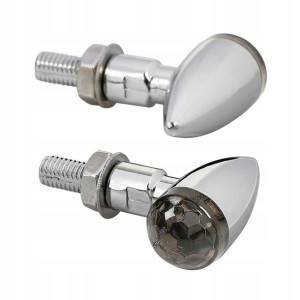 Kierunkowskazy do motoru DROP 12V LED CHROMOWANE