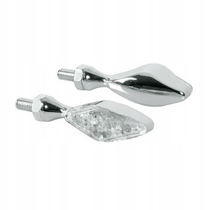 Kierunkowskazy do motoru STORM 12V chromowane 2szt