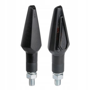 Kierunkowskazy motoru NICON HALOGEN 12V CZARNE 2s
