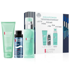 Homme Aquapower zestaw żel pod prysznic 75ml + nawilżający żel do twarzy 75