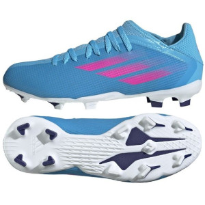 Buty adidas X Speedflow.3 FG J GW7486 - NIEBIESKI; 28