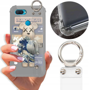 Etui Antishock Pasek do OPPO A12 Case Misie Wzory