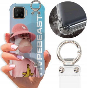Etui Antishock Pasek do OPPO F17 Case Misie Wzory