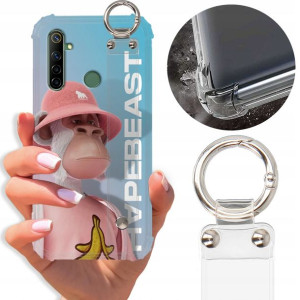 Etui Antishock Pasek do REALME 6i Case Misie Wzory