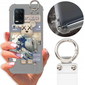 Etui Antishock Pasek do REALME 8 5G Misie Wzory