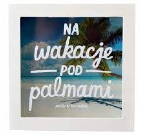 Skarbonka Na wakacje pod palmami Prezent