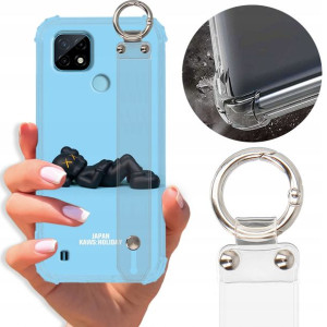 Etui Antishock Pasek do REALME C21 Top Misie Wzory