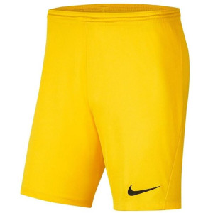 Spodenki Nike Y Park III Boys BV6865 719 - ŻÓŁTY; S (128-137CM)