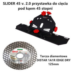 SLIDER 45 v 2.0 + Tarcza diamentowa EDGE DRY 125