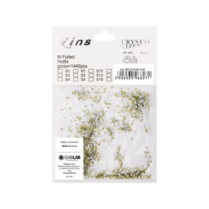 Cyrkonie do paznokci szklane ss3 olivine 1440 szt paczka