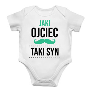 Jaki ojciec taki syn - Śmieszne body z nadrukiem na prezent