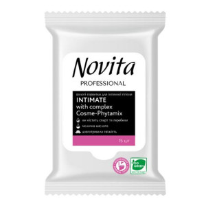 Chusteczki do higieny intymnej 15 szt. Novita Professional