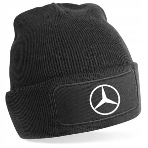 Ciepła zimowa czapka mercedes amg Beanie Czarna