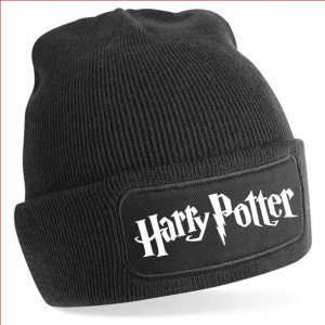 Ciepła zimowa czapka harry potter Beanie Czarna