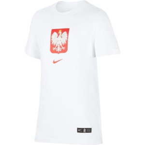 Koszulka Nike Junior Poland B Tee Cu1212 100 - Biały; M (137-147cm)