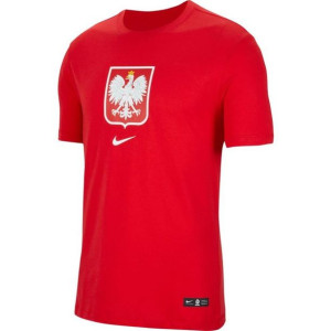 Koszulka Nike Poland Tee Evergreen Crest CU9191 611 - CZERWONY; S