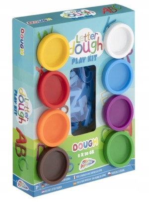 Ciastolina Literki Alfabet 8 Tub Letter Dough