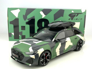 Audi RS6 (C8) AVANT with Roof Top Camouflage GT Spirit 1:18