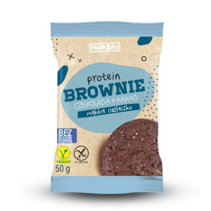 Proteinowe ciastko wegańskie bez cukru z czekoladą i kakao 50g Frank&Oli